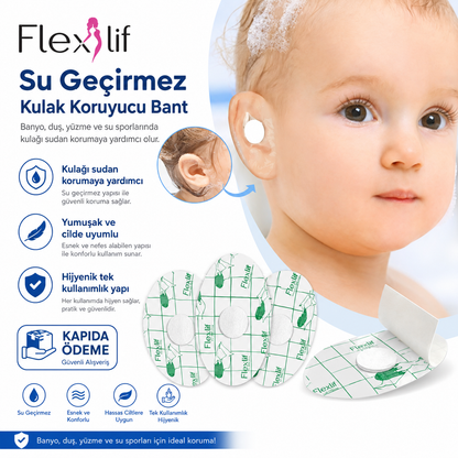 Flexlif Çocuk ve Yetişkin Kulak Koruyucu Bant
