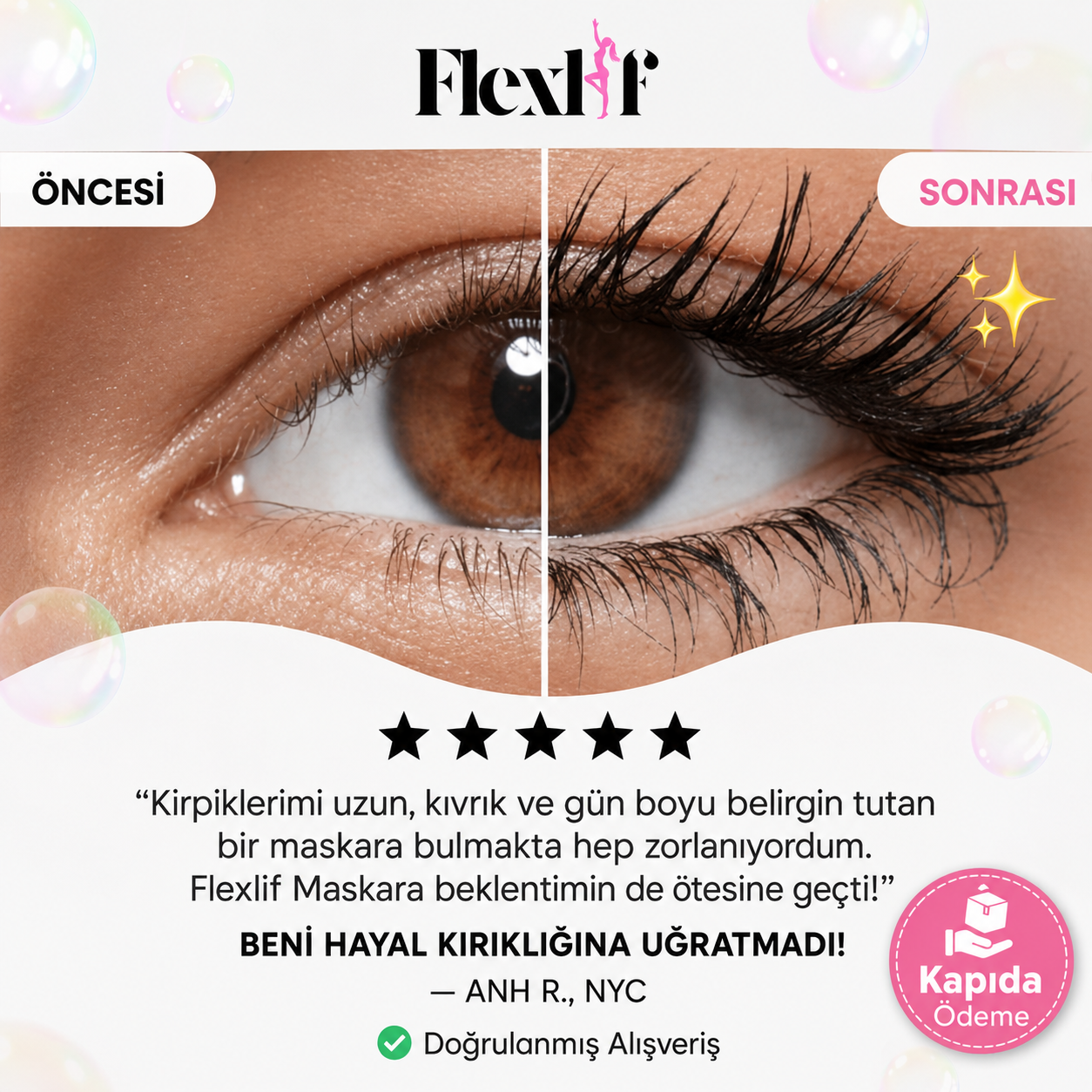 Flexlif Hacimli Kirpik Maskarası