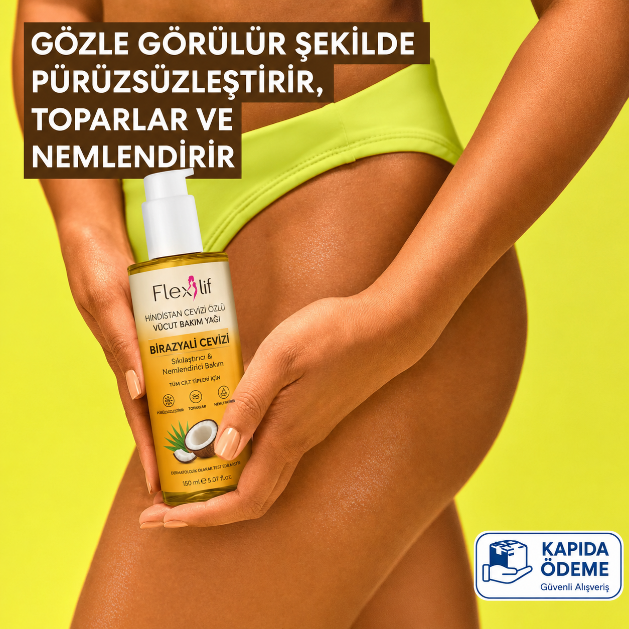 Flexlif Tropikal Sıkılaştırıcı Vücut Bakım Yağı