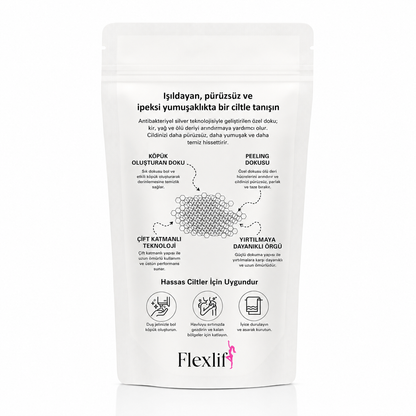 Flexlif Peeling Etkili Antibakteriyel Duş Havlusu