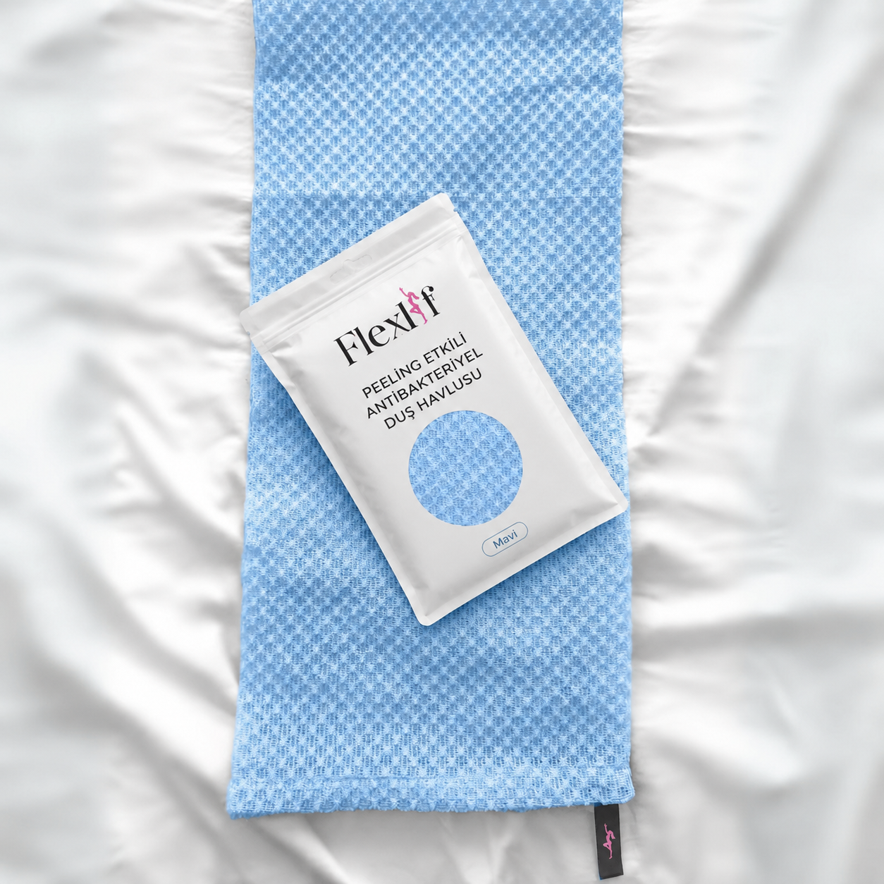 Flexlif Peeling Etkili Antibakteriyel Duş Havlusu