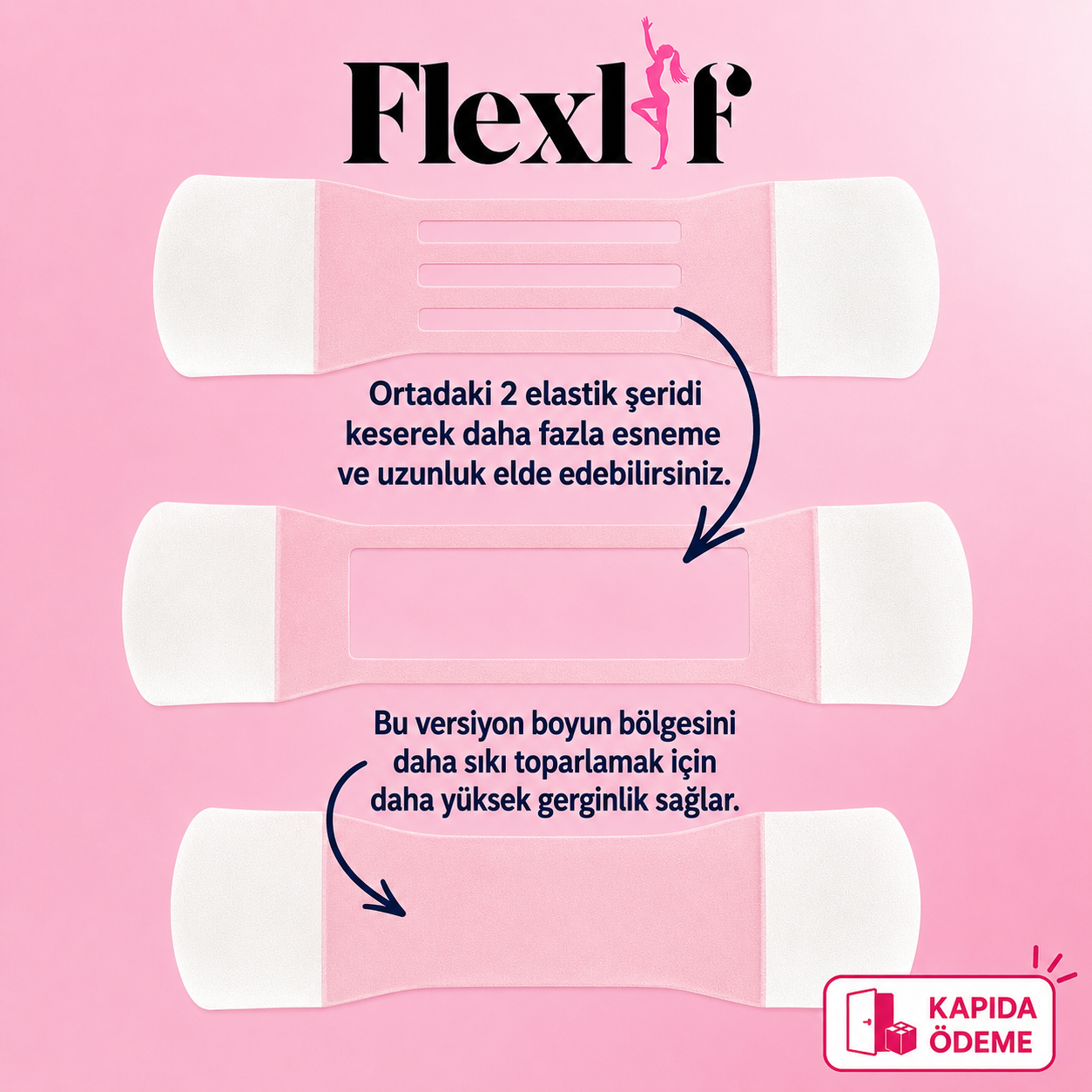 Flexlif Boyun Bölgesi Şeffaf Toparlayıcı Bant