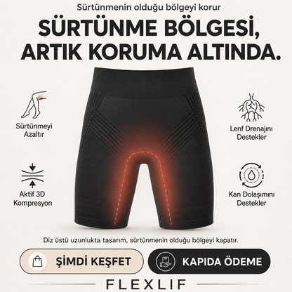 3D Kompresyon Şekillendirici Tayt Şort
