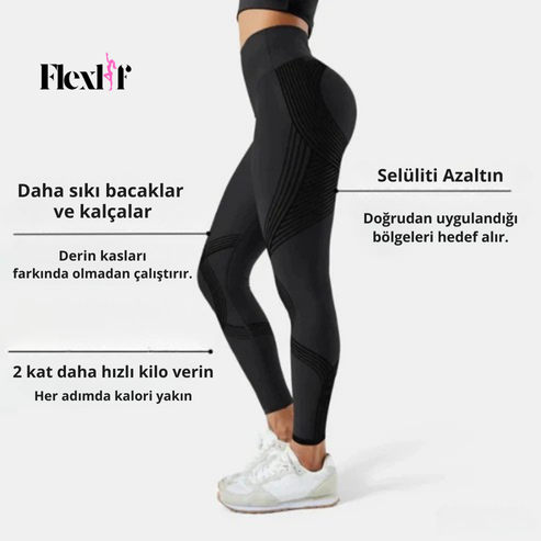 ©Flexlif 3'ü Bir Arada Etki Tayt - Selülit, Varis, Lipödem