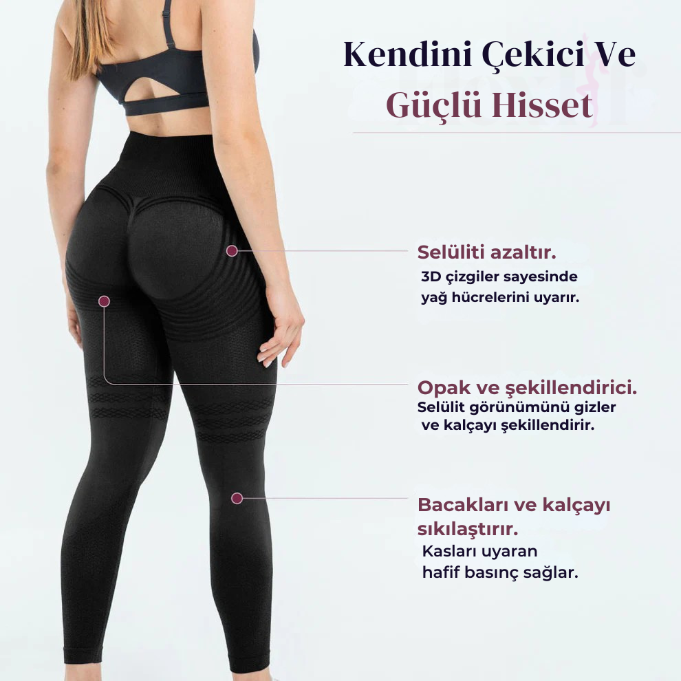 ©Flexlif 3'ü Bir Arada Etki Tayt - Selülit, Varis, Lipödem