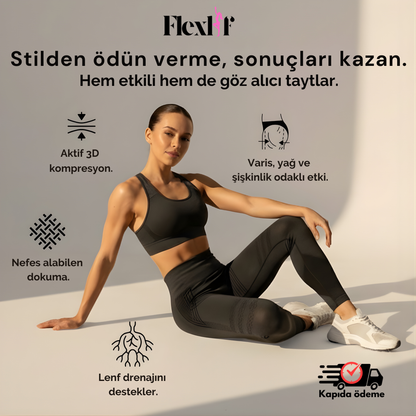 ©Flexlif 4'ü Bir Arada Etki Tayt - Selülit, Varis, Lipödem, Zayıflama